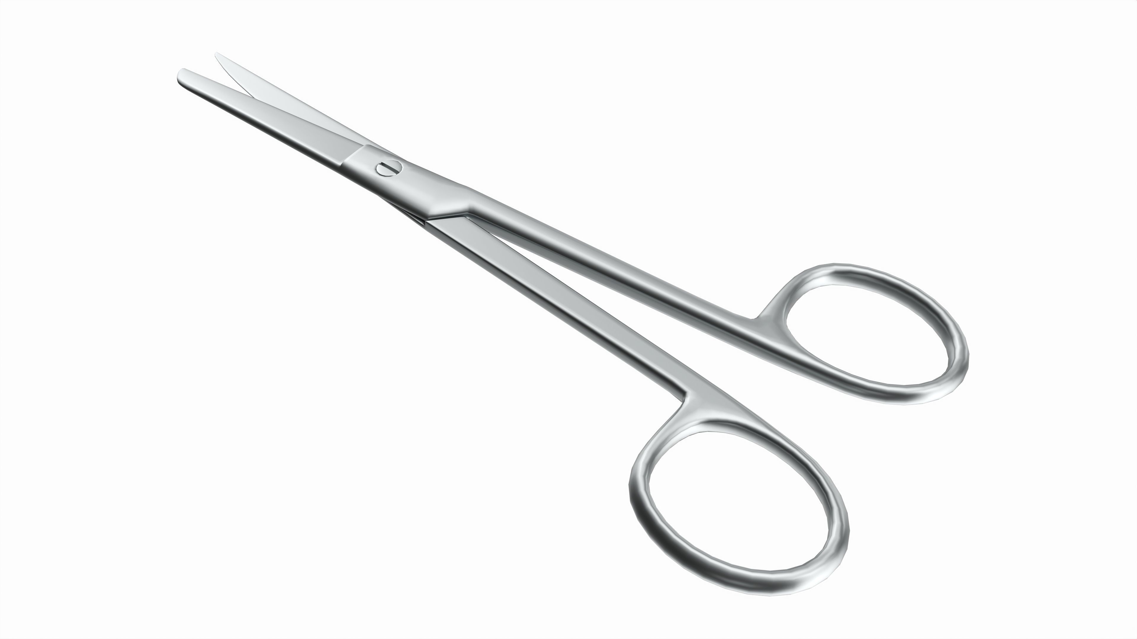 Operating Scissors Surgical Instrument 3D model_1