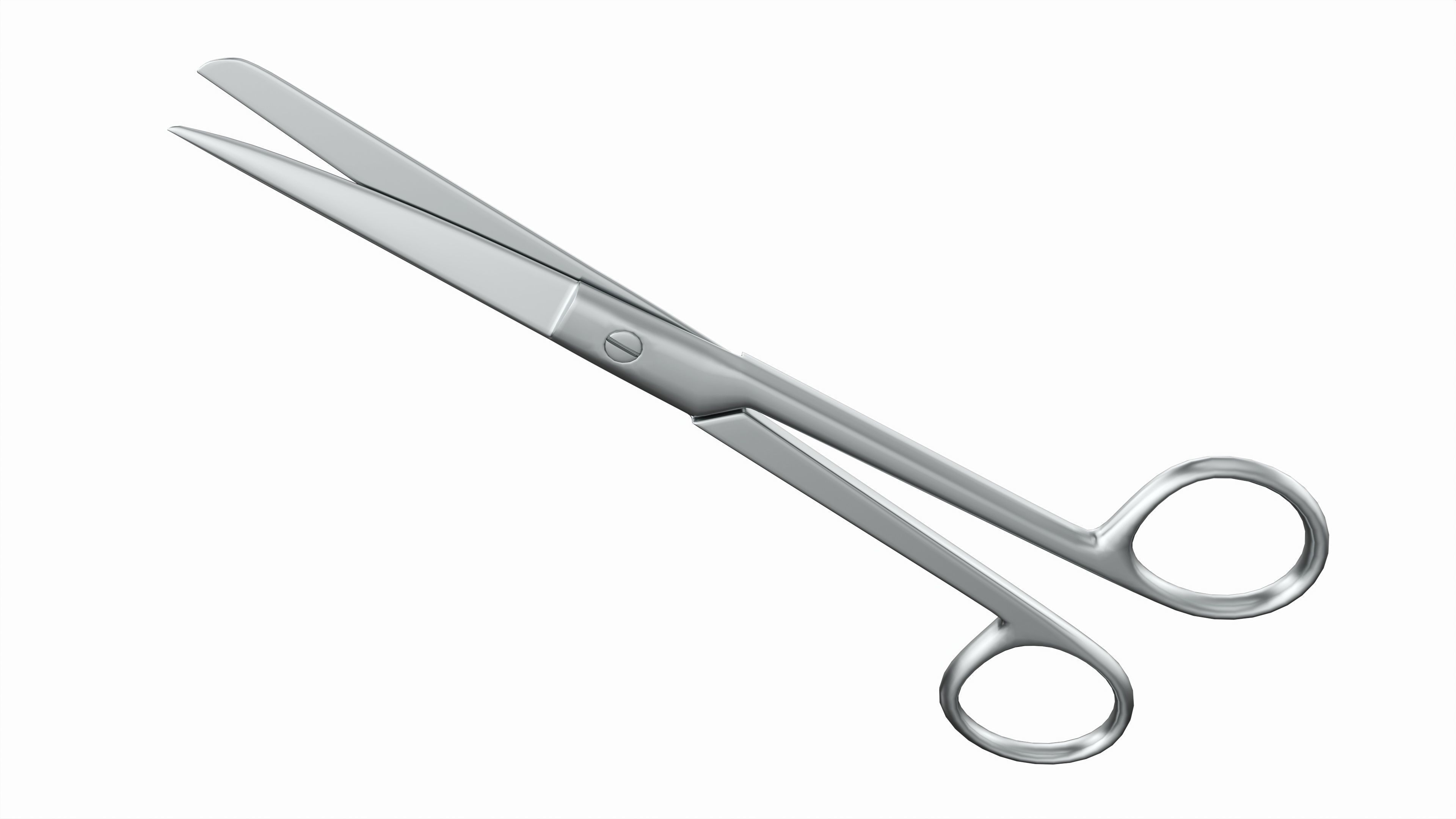 Operating Scissors Surgical Instrument 3D model_3