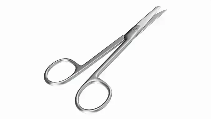 Operating Scissors Surgical Instrument 3D model