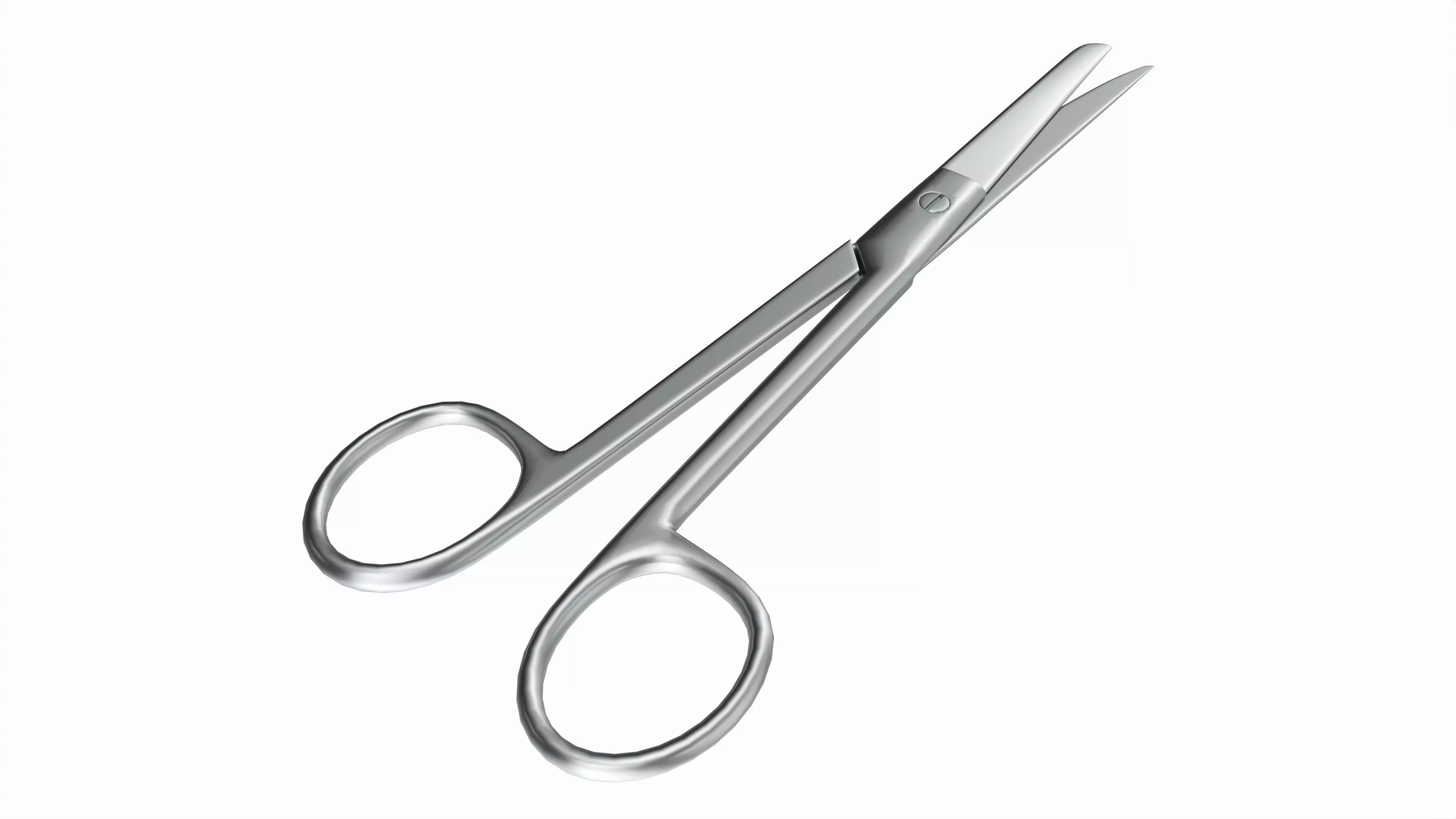 Operating Scissors Surgical Instrument 3D model_0