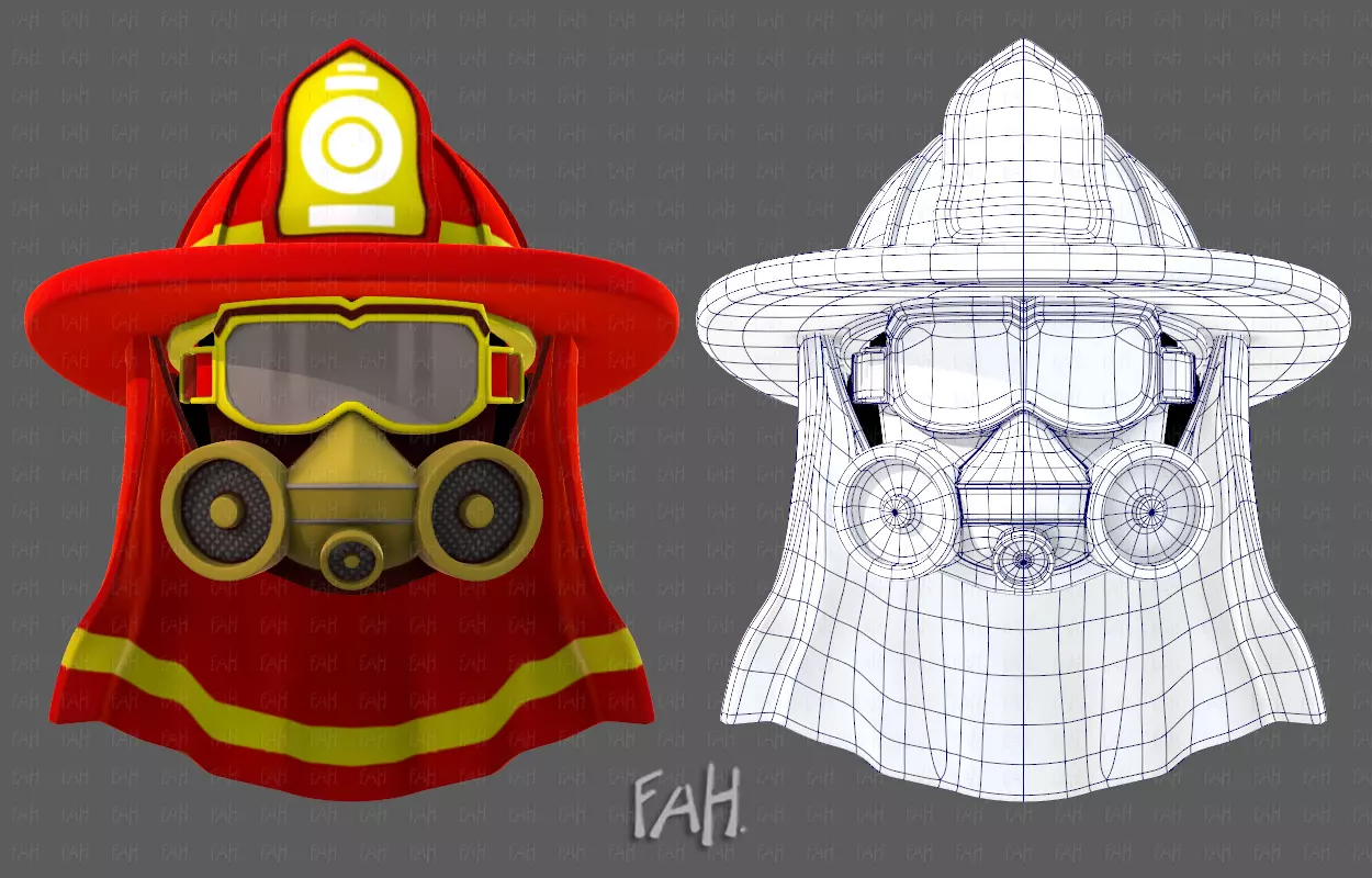 Cap V84 Low-poly 3D model