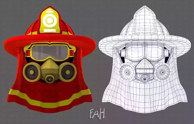 Cap V84 Low-poly 3D model