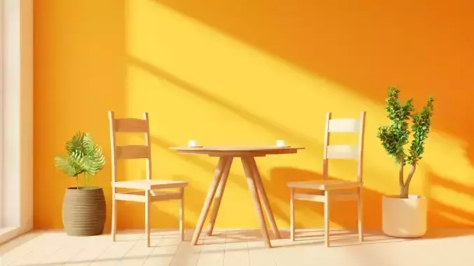 Wooden Kitchen Chair Model 4