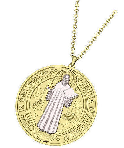 Saint Benedict Medal Pendant 3D Model 3D print model