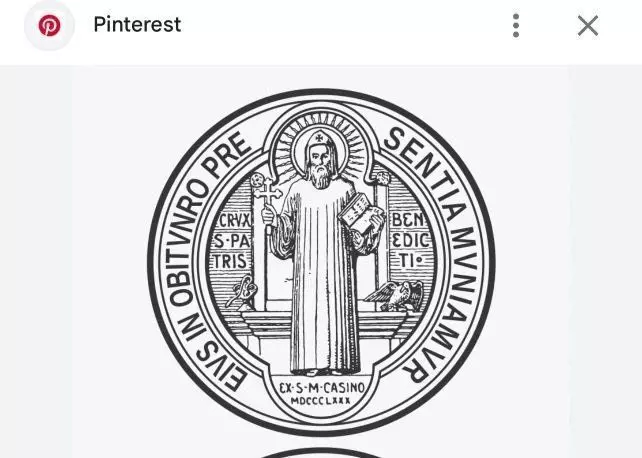 Saint Benedict Medal Pendant 3D Model 3D print model_2