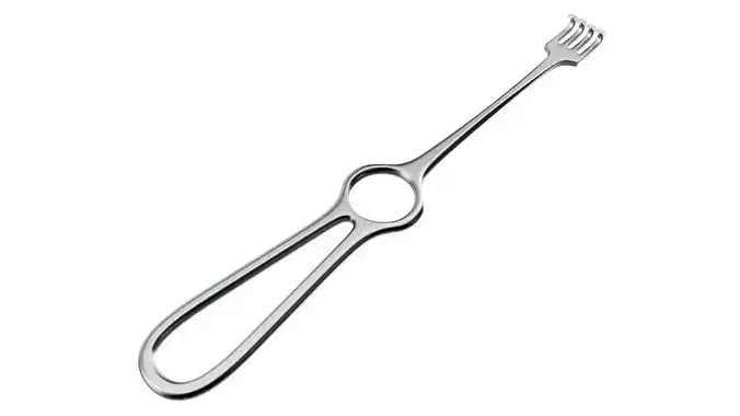 Operating Volkman Retractor Surgical Instrument