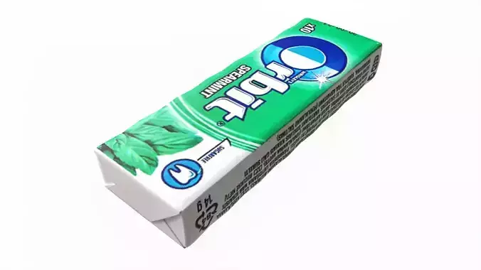 Pack Of Chewing Gum Orbit 01 3D model