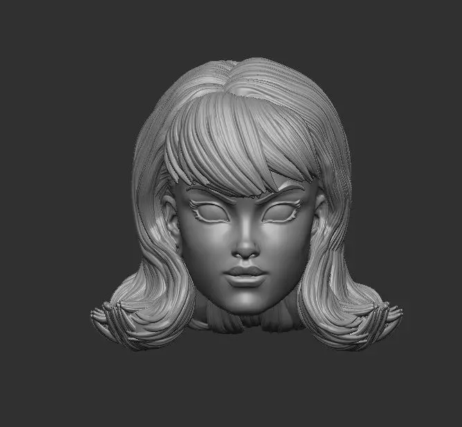 Gen13 Caitlin Fairchild Headsculpt for Action Figures 3D print model