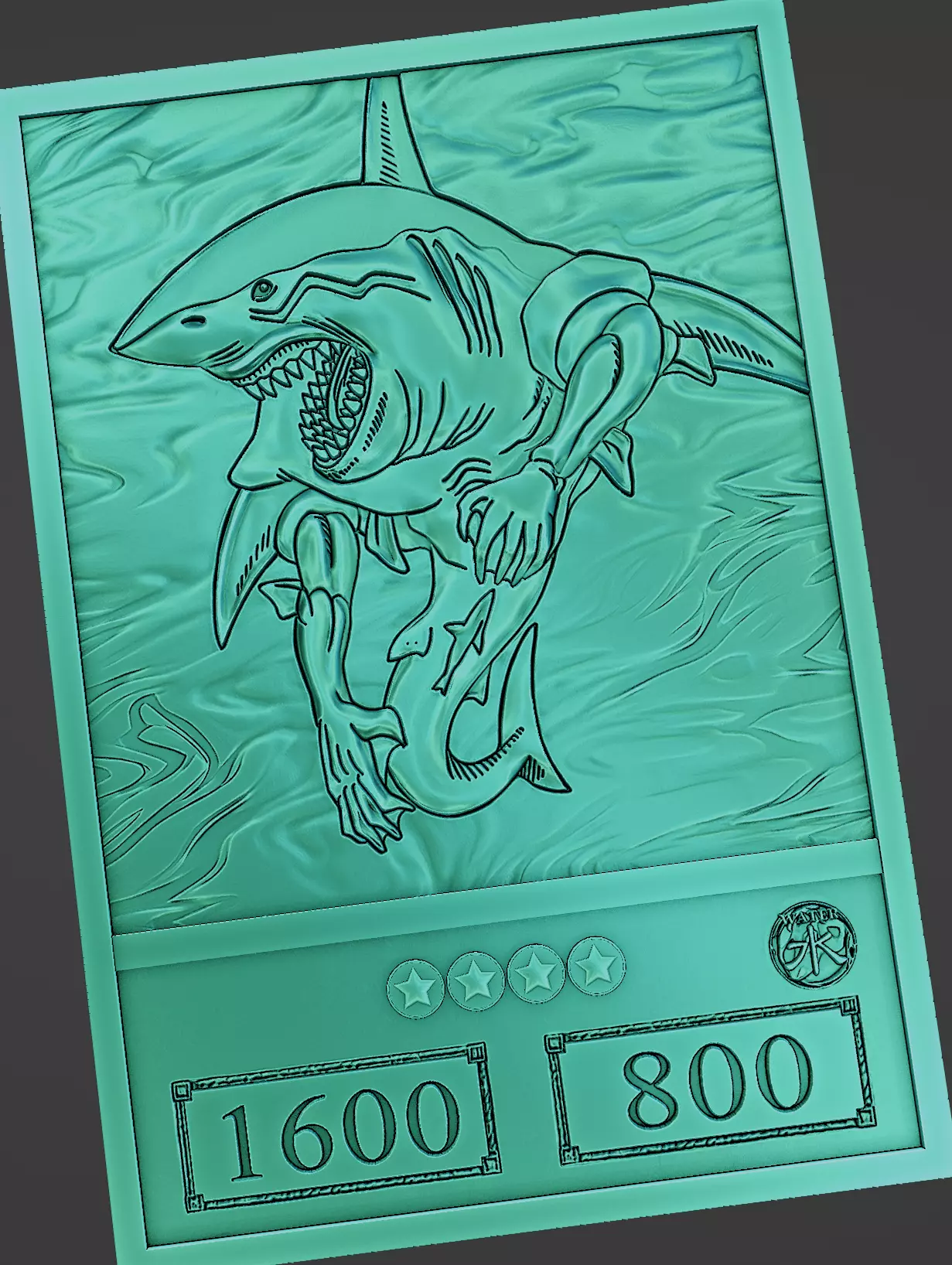 GREAT WHITE - YU-GI-OH Free 3D print model