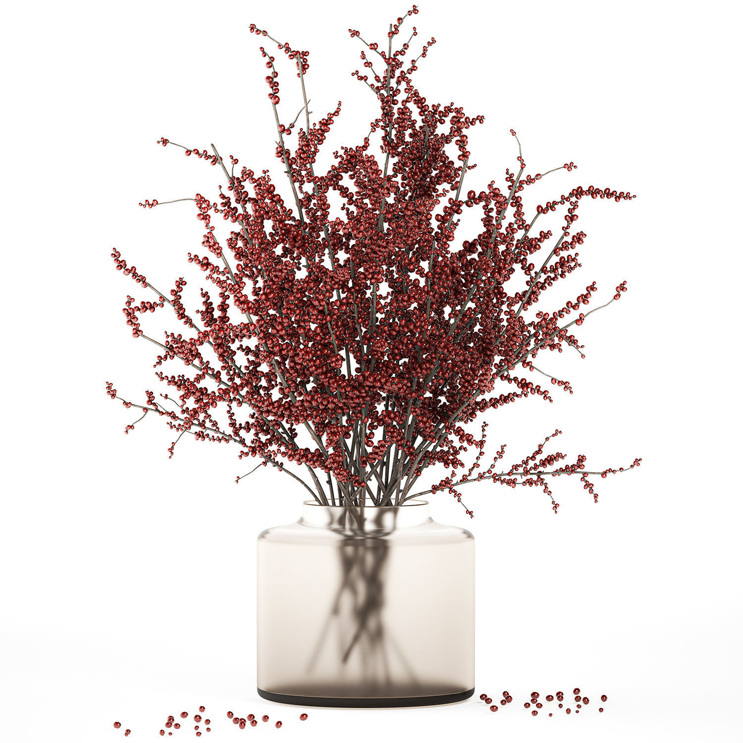 Collection of flower bouquets and vase set of 36 pieces 3D model_16