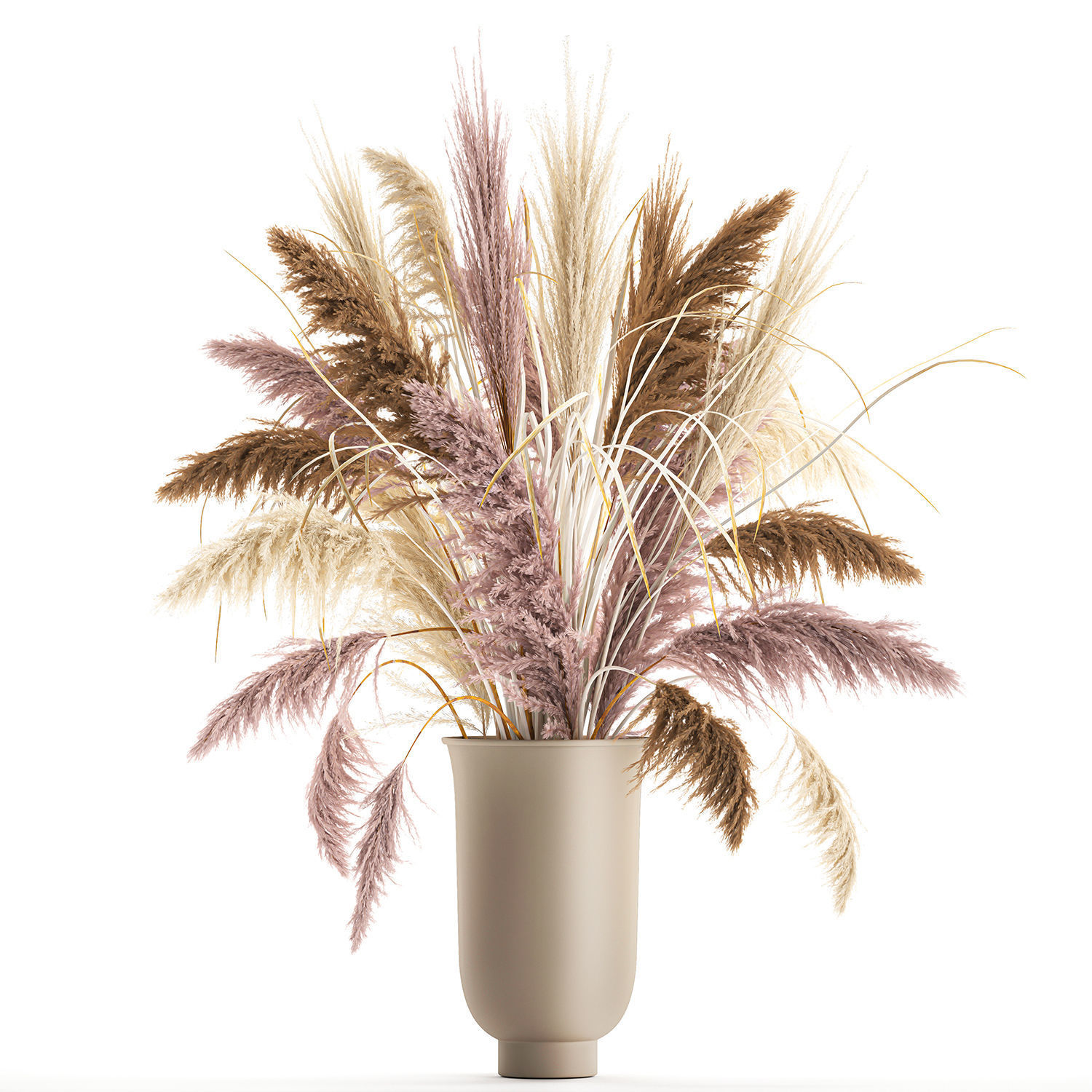 Collection of flower bouquets and vase set of 36 pieces 3D model_15