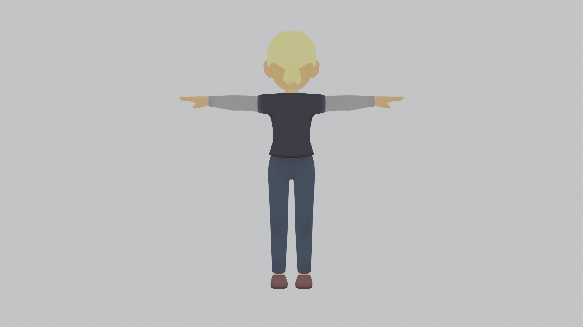 Characters  Low poly cute 3D model Low-poly 3D model_3