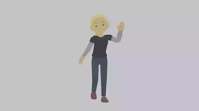 Characters  Low poly cute 3D model