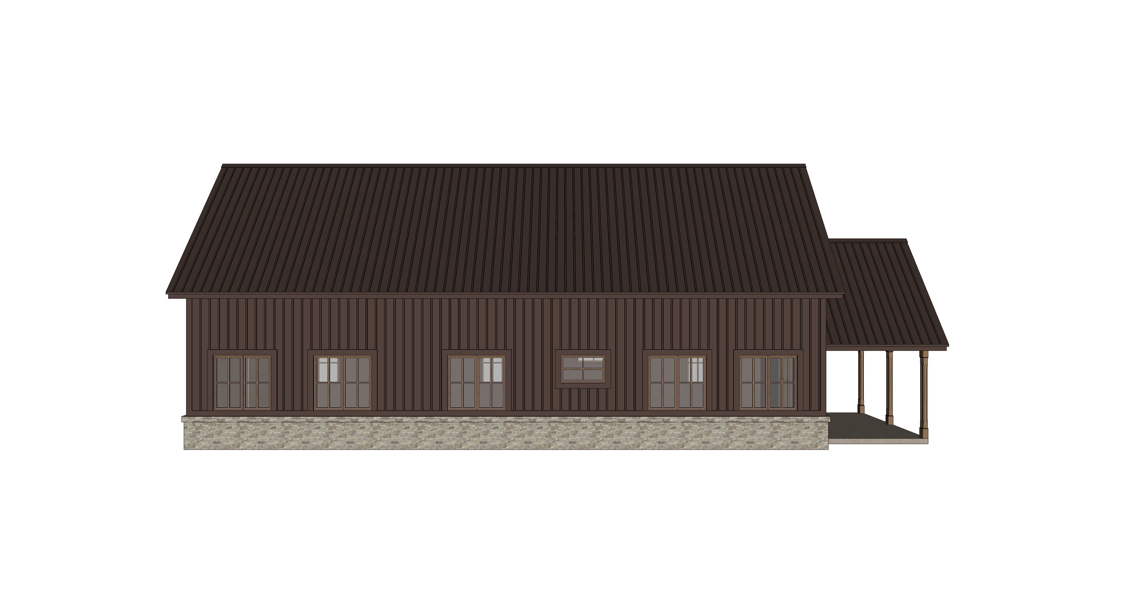 Barndominium House 005 -Archimple LLC 3D model_4