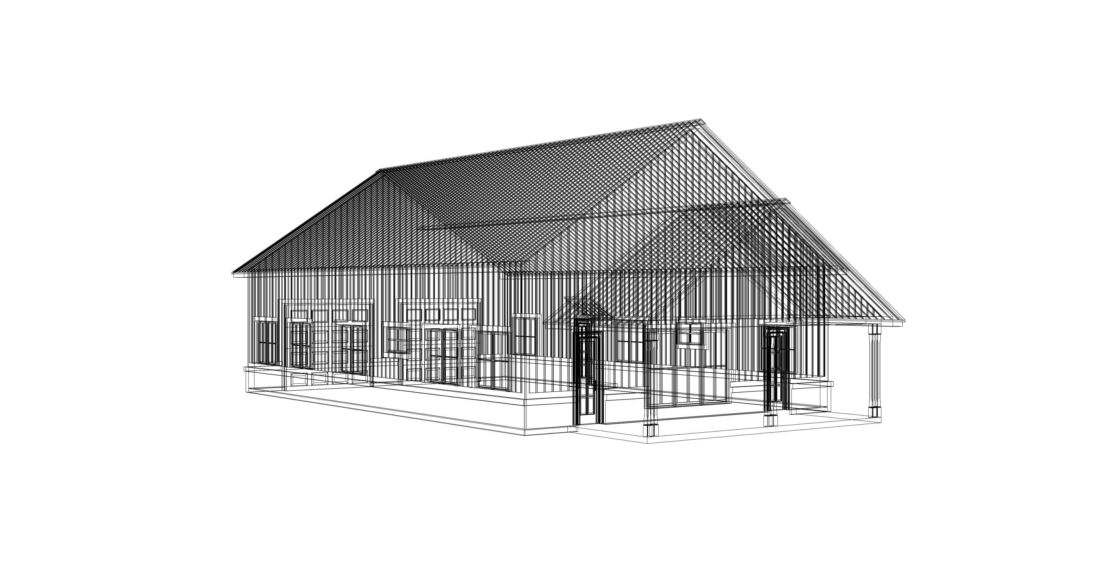 Barndominium House 005 -Archimple LLC 3D model_1