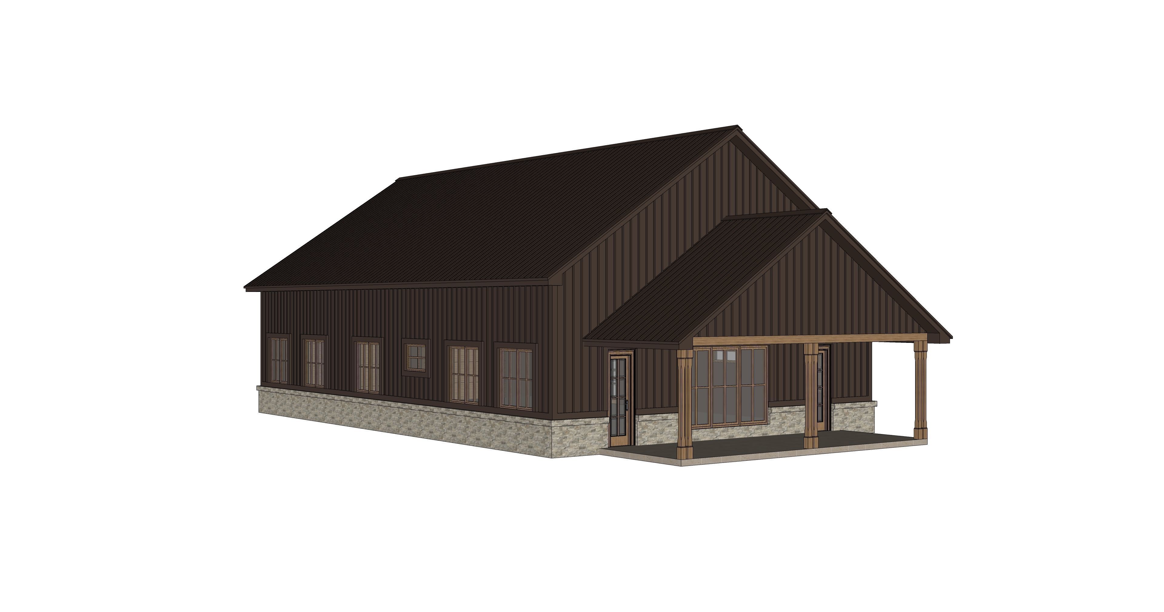 Barndominium House 005 -Archimple LLC 3D model_5