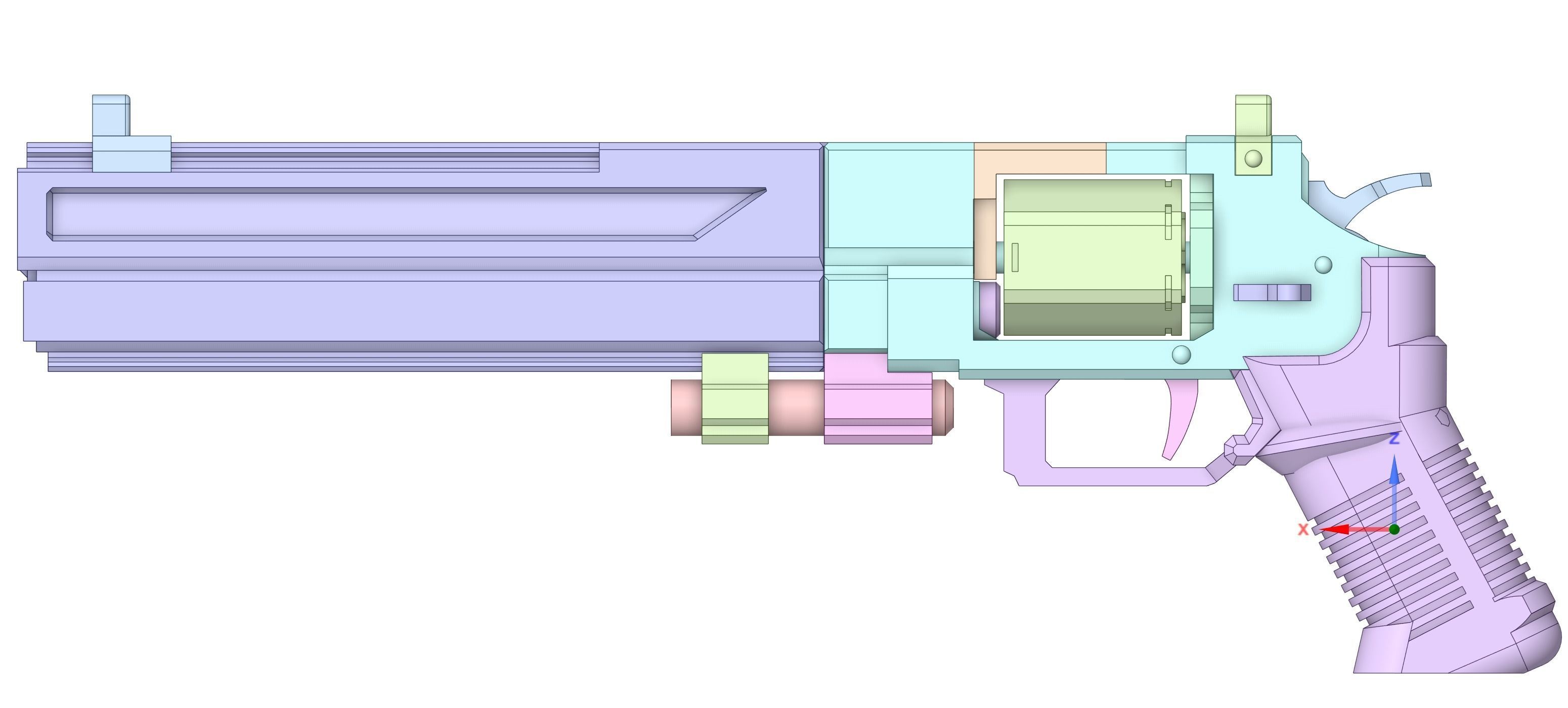 Helldivers 2 - P-4 Senator Lifesize Prop for 3D Printing 3D print model_10