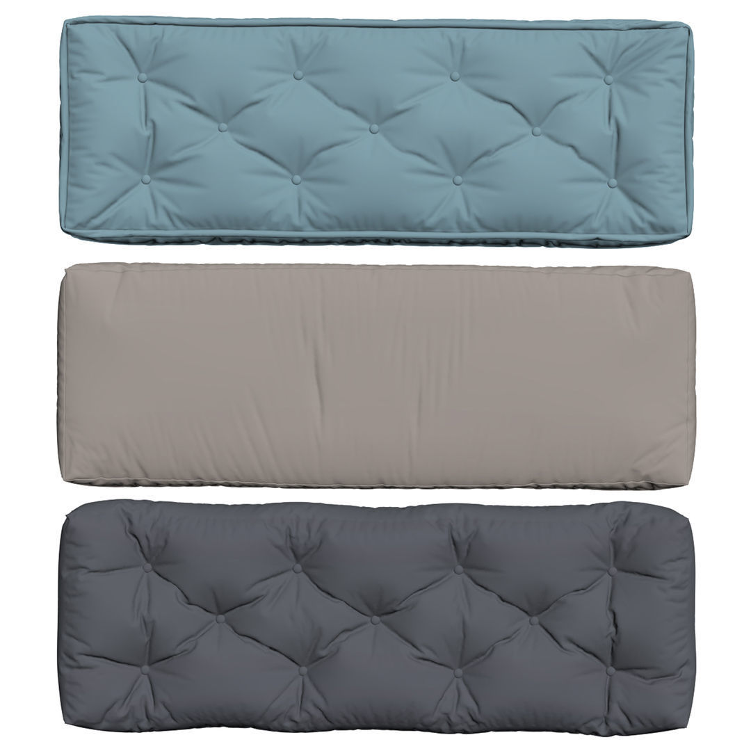 Seat Pillows Set 1  3D model_3