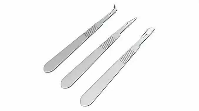 Scalpel handle and blade