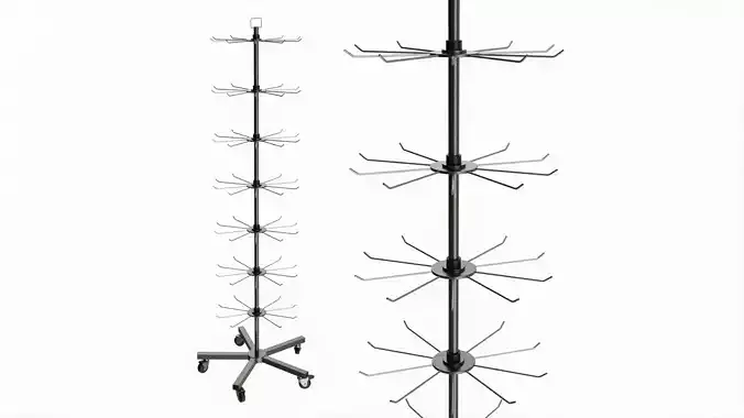 Store 7 Tier Spinner Display Rack for small packaged items