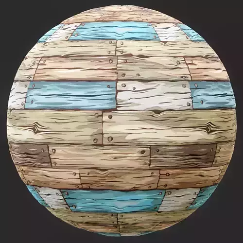  Stylized Wood Seamless Texture 