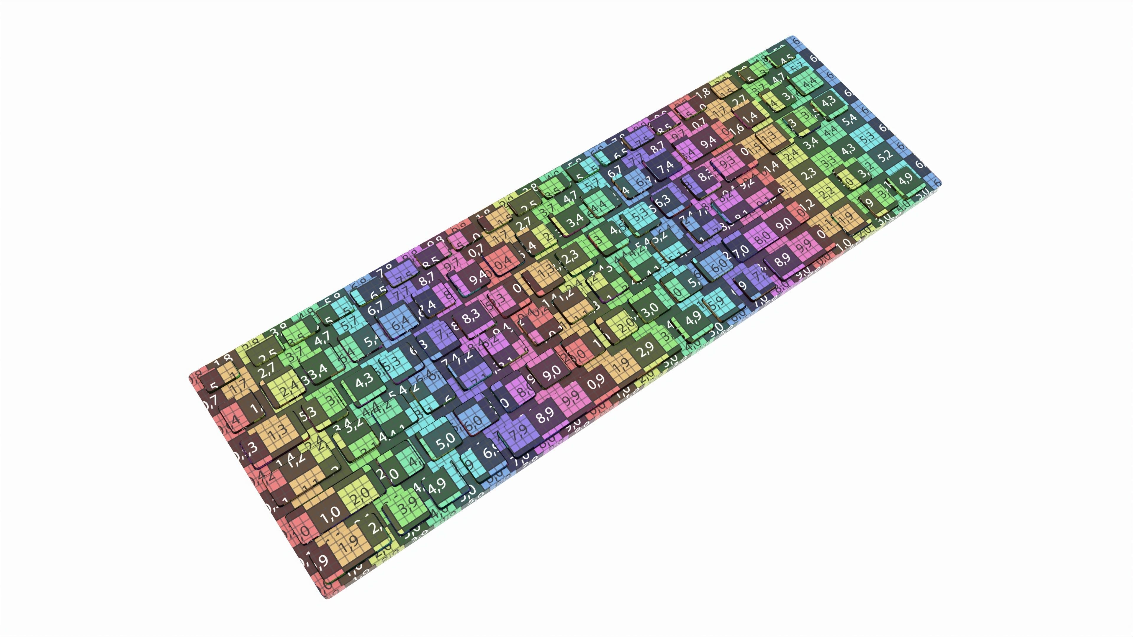 Wireless Keyboard Reduced Black 3D model_6