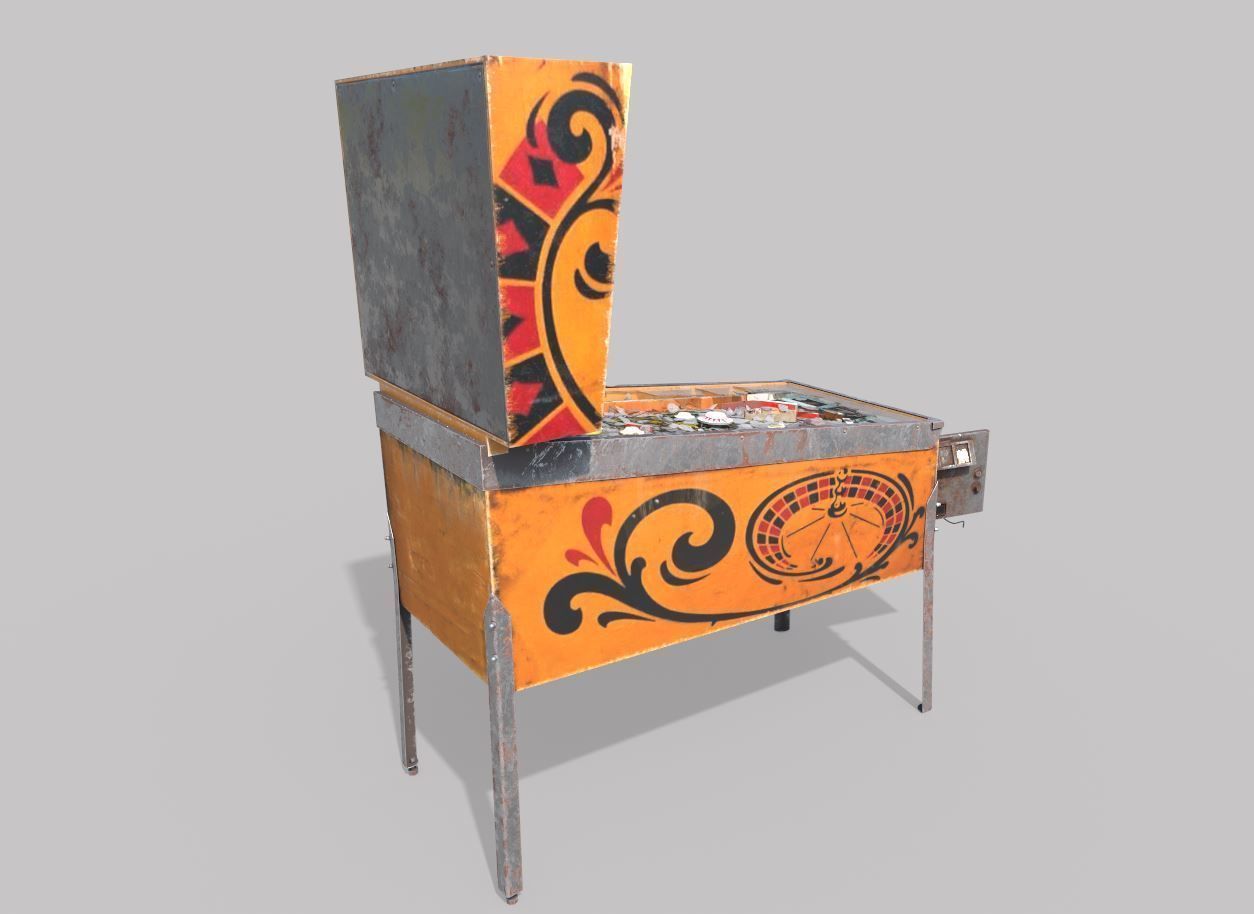 Abandoned Pinball Machine 3D model_5