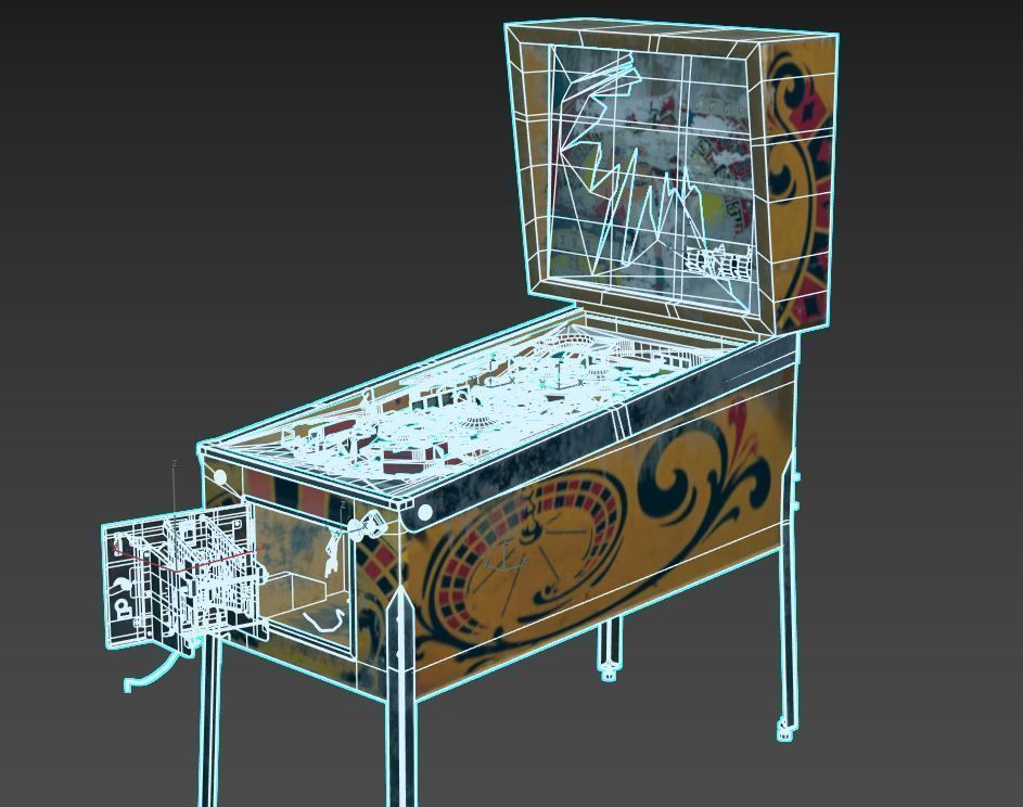 Abandoned Pinball Machine 3D model_15