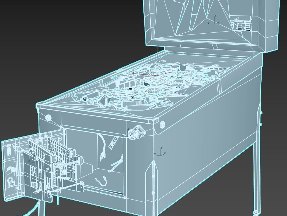 Abandoned Pinball Machine 3D model_14