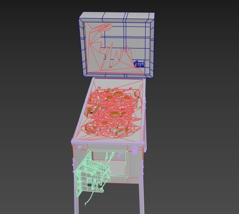 Abandoned Pinball Machine 3D model_13