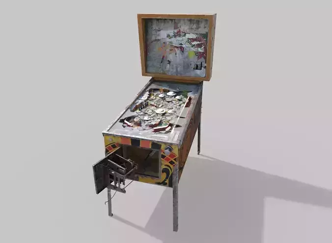 Abandoned Pinball Machine 3D model