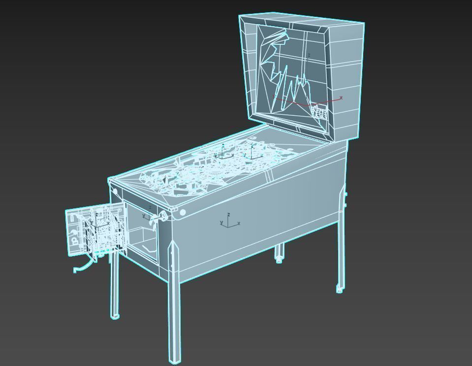 Abandoned Pinball Machine 3D model_11