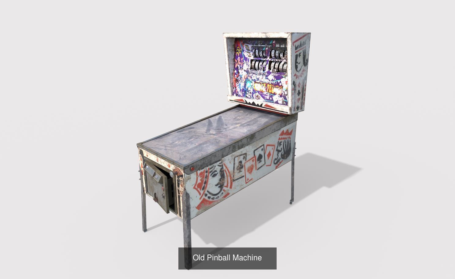 Abandoned Arcade and Pinbal Machines 3D Model Collection_4