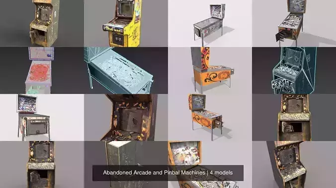 Abandoned Arcade and Pinbal Machines