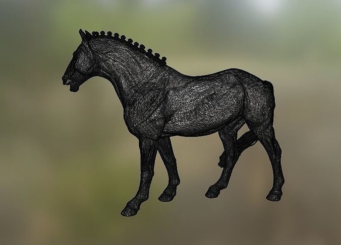 Horse sculpture 3D print model