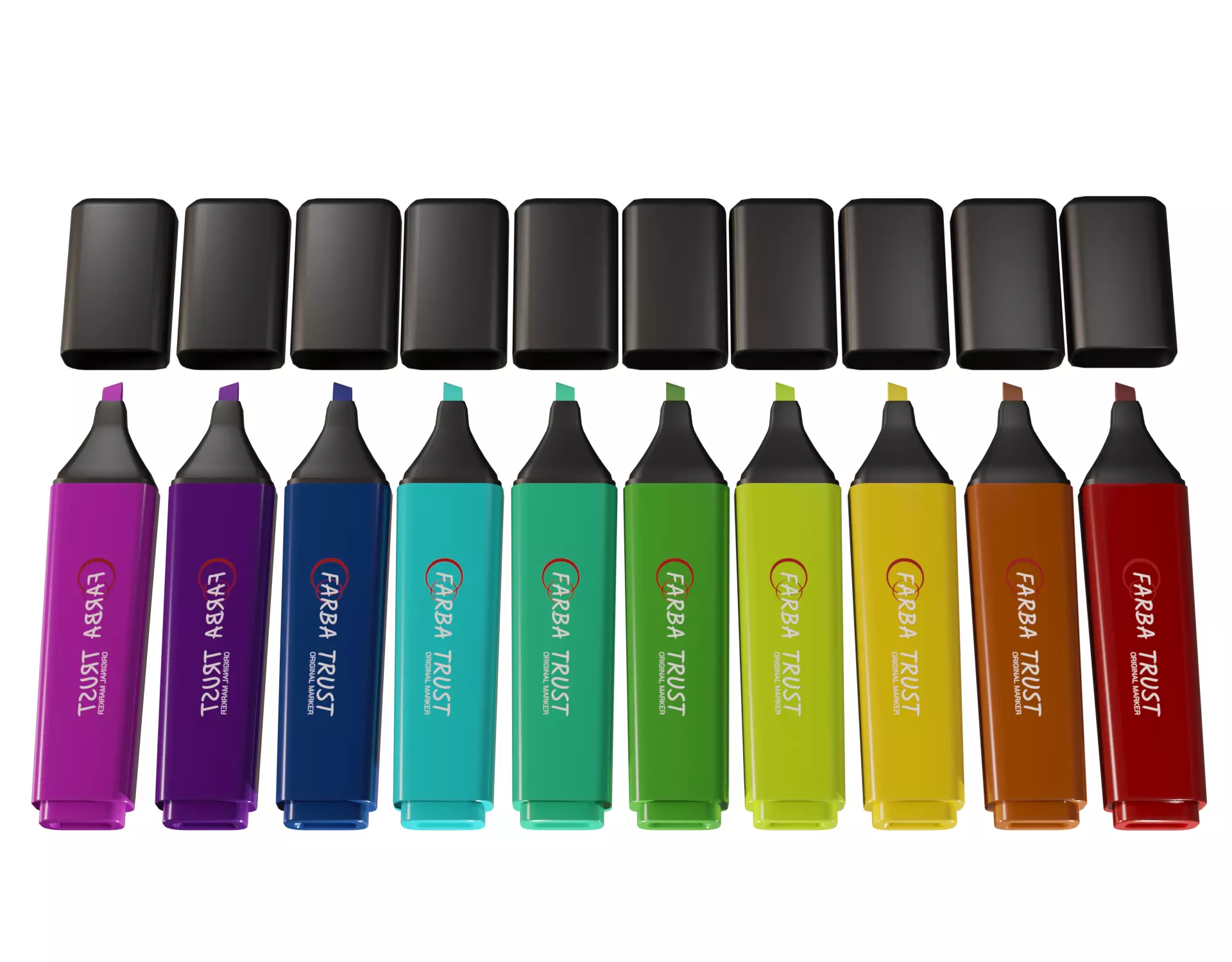 Marker Low-poly 3D model_0