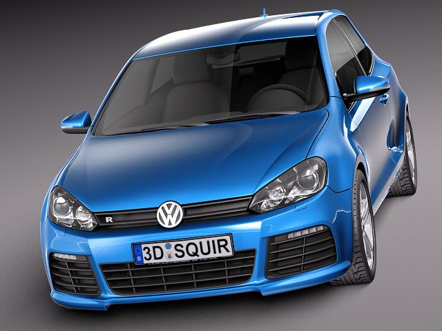 Volkswagen Golf R 2012 3D Model 3D model_1