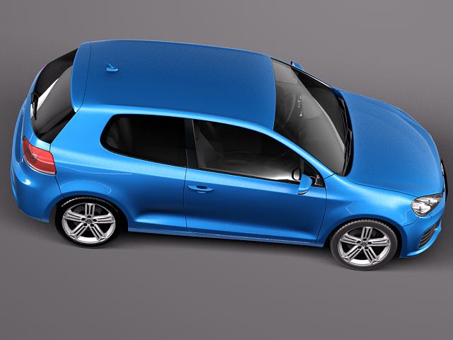 Volkswagen Golf R 2012 3D Model 3D model_7