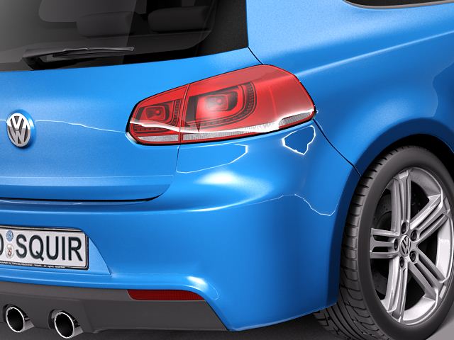 Volkswagen Golf R 2012 3D Model 3D model_3
