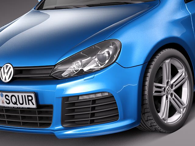Volkswagen Golf R 2012 3D Model 3D model_2