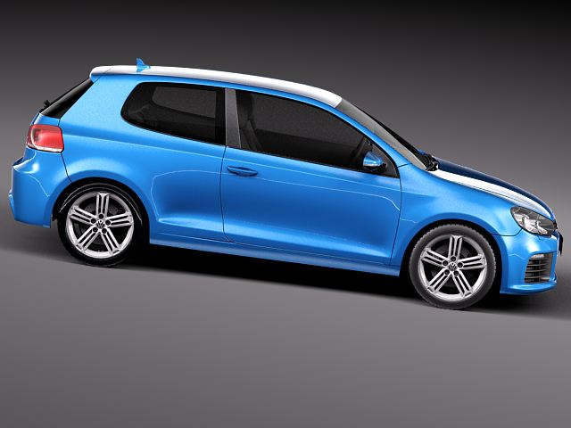 Volkswagen Golf R 2012 3D Model 3D model_6