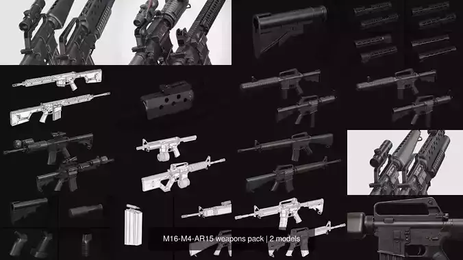 M16-M4-AR15 weapons pack