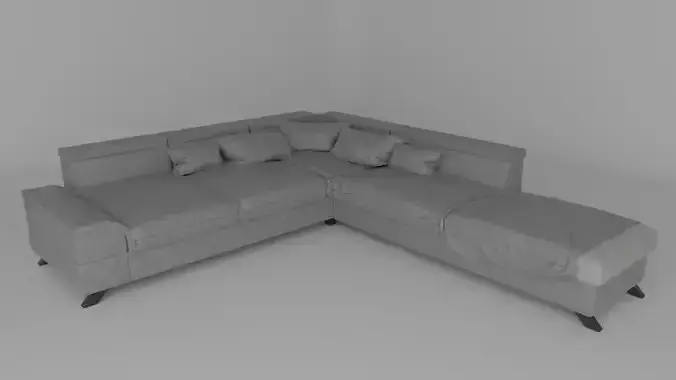 high-poly sofa