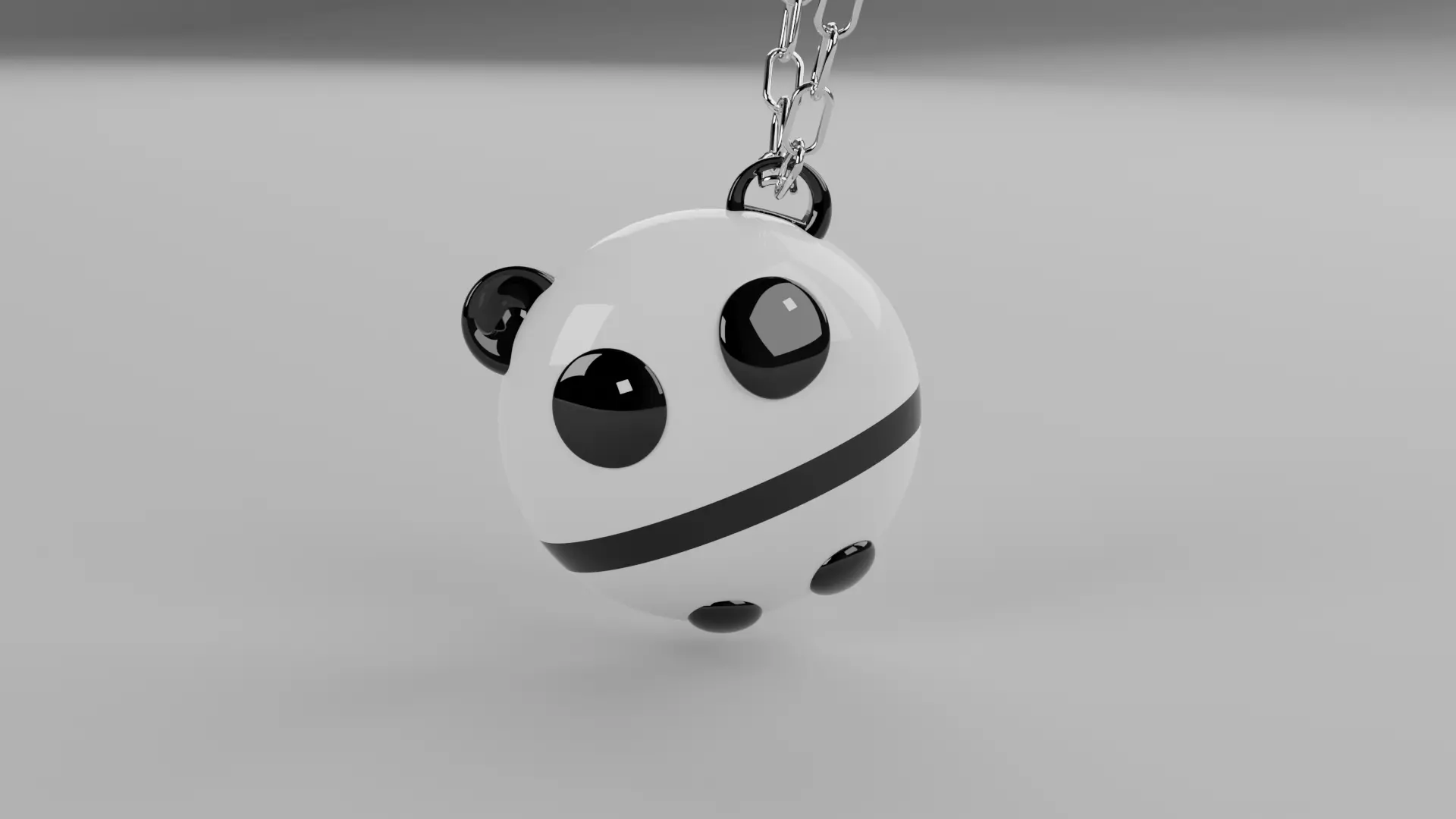 cute keychain Panda Pand Free 3D print model