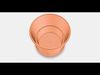 BRUNBAR flower pot with saucer Low-poly 3D model_1