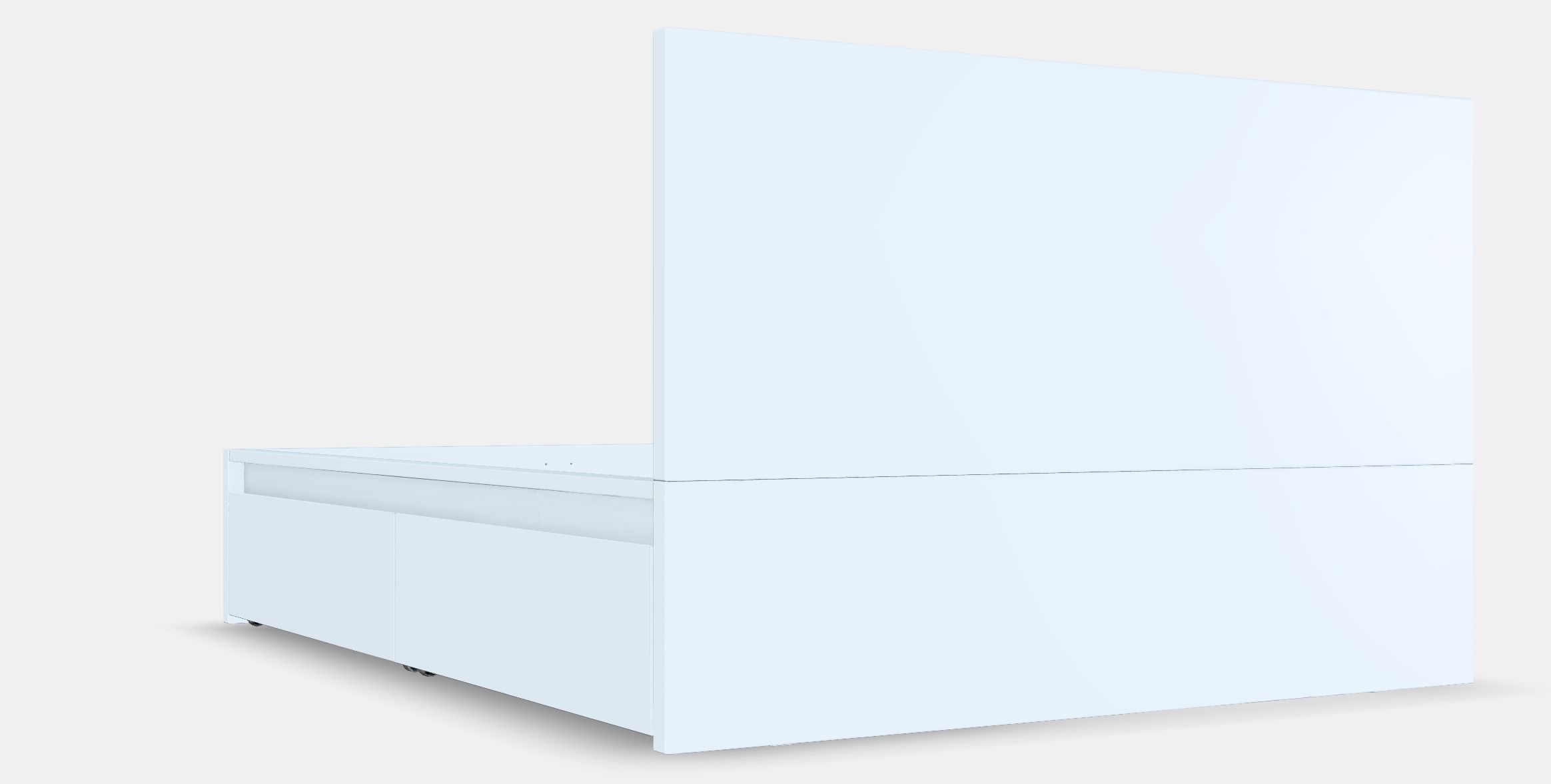 MALM high bed frame with 2 drawers 3D model_2