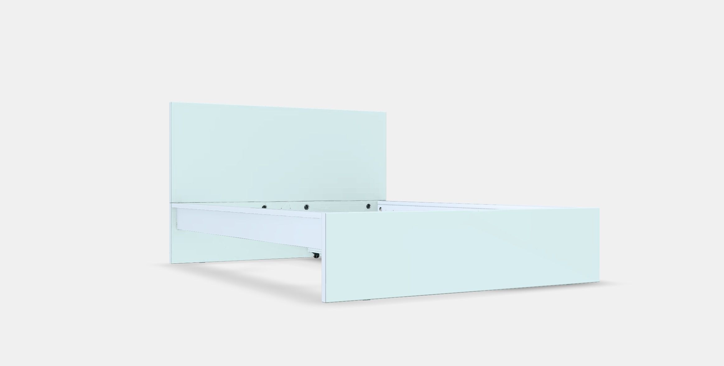 MALM high bed frame with 2 drawers 3D model_9