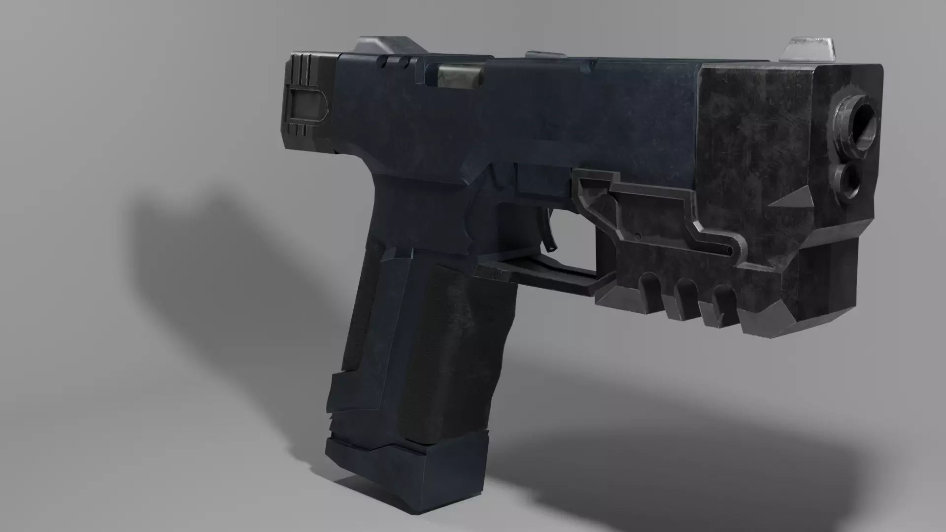 a modern pistol Free low-poly 3D model
