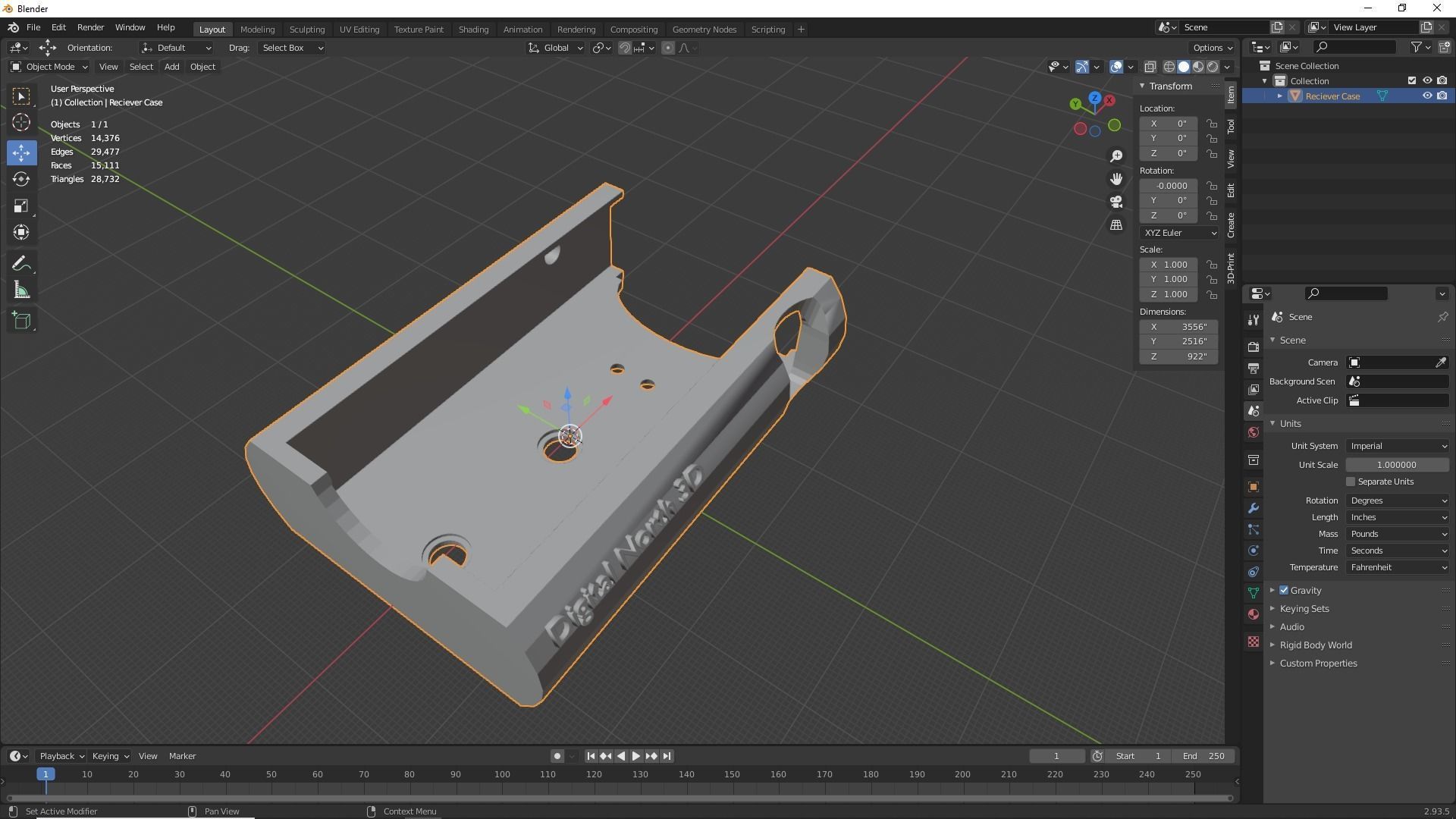 Nitro Bee Rugged Mount Case 3D print model_2