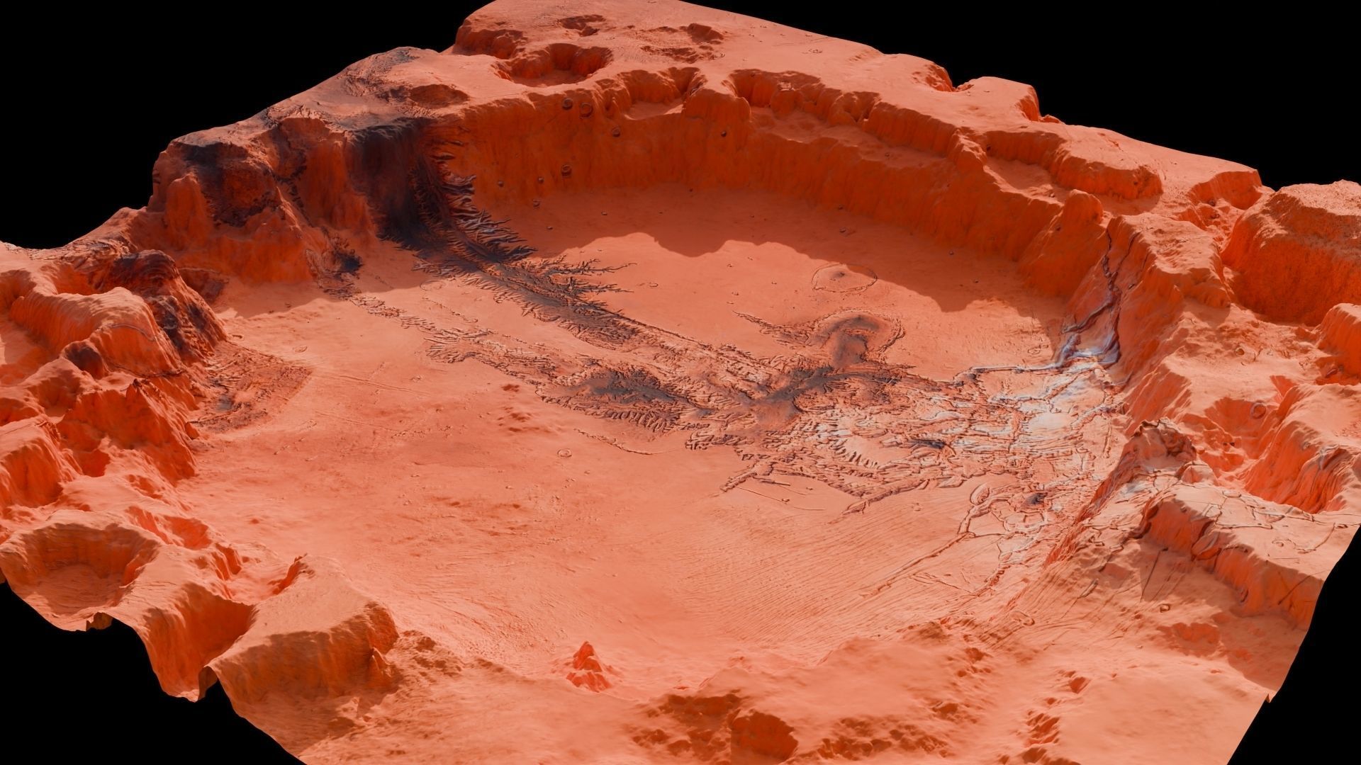 Crater 3D model 16K 3D model_23